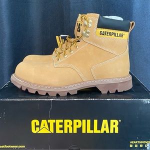 Caterpillar second shift steel toe work boots